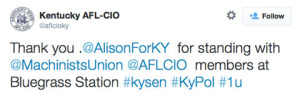 Kentucky AFL-CIO Tweet