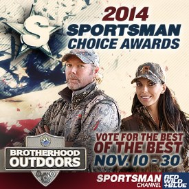 More than 140,000 viewers voted in Sportsman Channel’s 2011 Sportsman Choice Awards, and “Brotherhood Outdoors” took home the award for Best Combination (Hunting/Fishing) Show.  Since then, the series has only gotten better, and we need your help to make sure the only union-dedicated outdoor show on television wins an award this year.  Vote for “Brotherhood Outdoors” until Sunday, November 30 on the Sportsman Channel website in the following categories:  Best Variety Show Best Educational/Instructional Show Best Hosts (Daniel Lee Martin and Julie McQueen)  Cast your vote for “Brotherhood Outdoors” in the categories above, and you will be entered for a chance to win a $250 gift card to your favorite outdoor retailer. Four gift cards will be given away. Unlike previous years, you can only vote one time per category, so cast your votes wisely!  Click here to vote for Brotherhood Outdoors and register for your chance at great prizes.  Click here to see photos of IAM District 154 member Gene Barnes and his dad, Harlyn, on an Idaho elk hunt featured on Brotherhood Outdoors.
